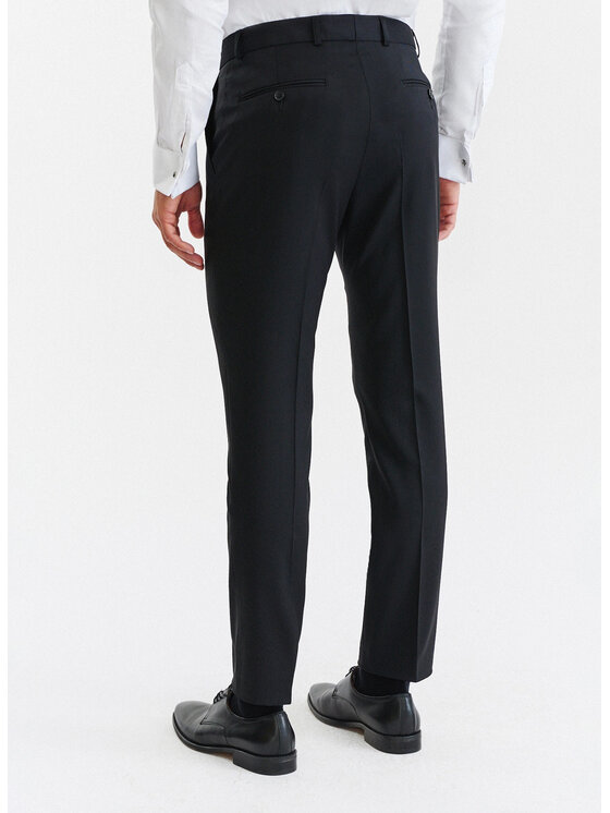 Pako Lorente Pako Lorente Spodnie garniturowe P000B-6S-001 Czarny Slim Fit