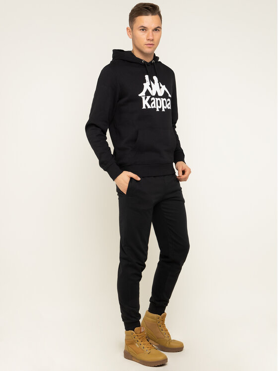 Kappa Kappa Μπλούζα 705322 Μαύρο Regular Fit