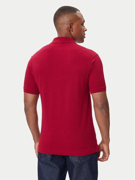 Lacoste Lacoste Polo L1212 Bordowy Classic Fit