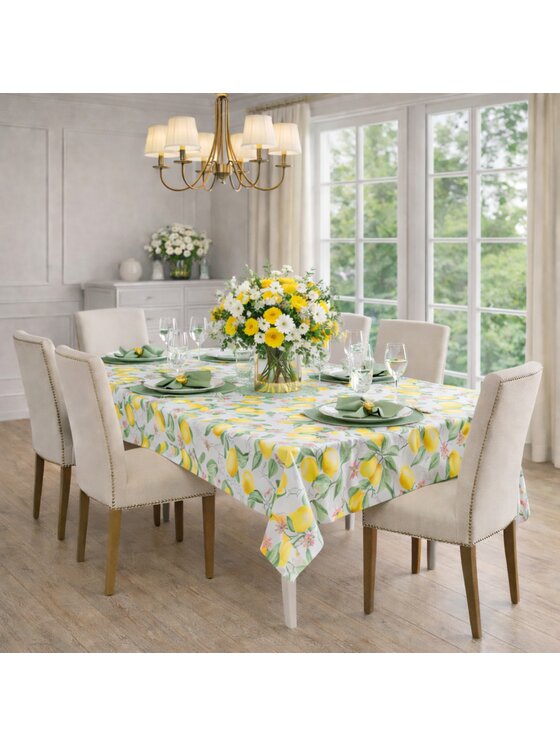 Roseberry Home Roseberry Home Obrus z motywem cytryn Lemonade Żółty