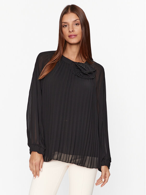 Dixie Bluză C319Z019A Negru Regular Fit