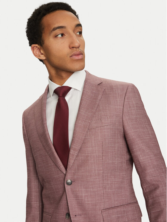 BOSS BOSS Marynarka H-Hutson-251 50539804 Różowy Regular Fit