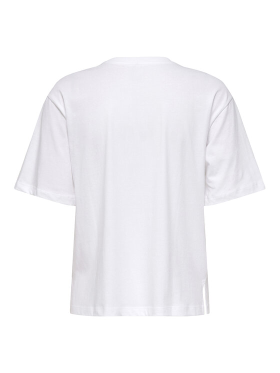 ONLY ONLY Tricou Susan 15372179 Alb Regular Fit