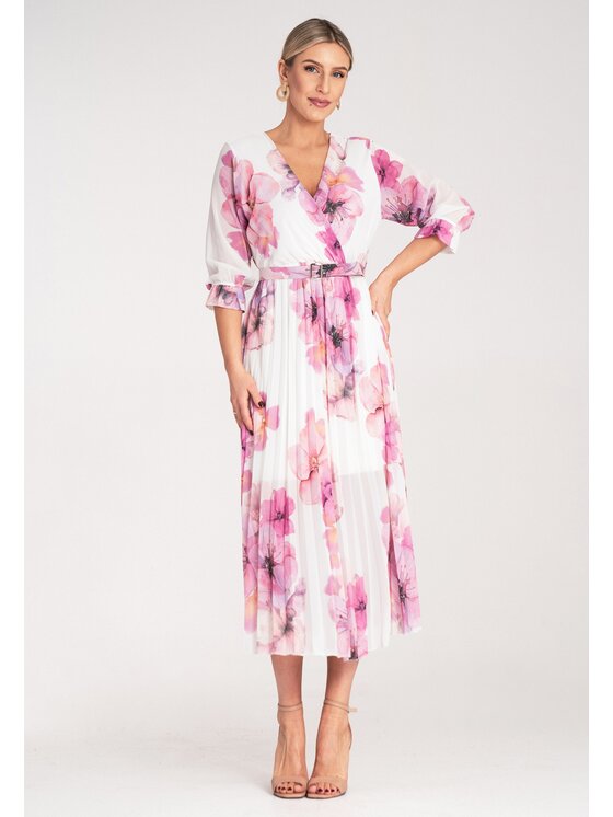 FIGL FIGL Abito da cocktail M1137 Bianco Flared Fit