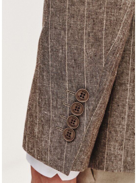 Pako Lorente Pako Lorente Marynarka P25SF-3X-016 Brązowy Slim Fit