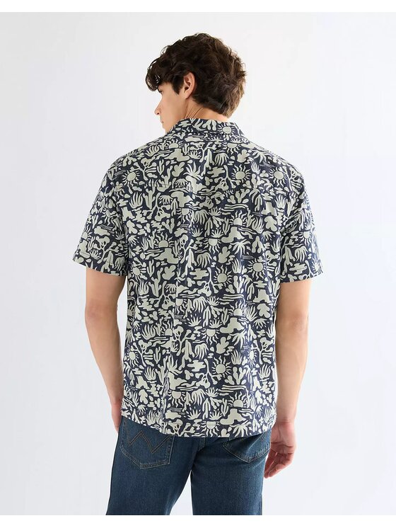 Wrangler Wrangler Koszula SS RESORT SHIRT Kolorowy Relaxed Fit