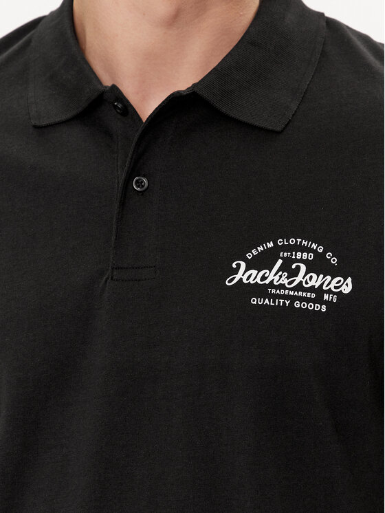 Jack&Jones Jack&Jones Polo Forest 12248621 Crna Standard Fit