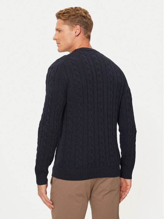 United Colors Of Benetton United Colors Of Benetton Sweter 1335U107G Granatowy Regular Fit