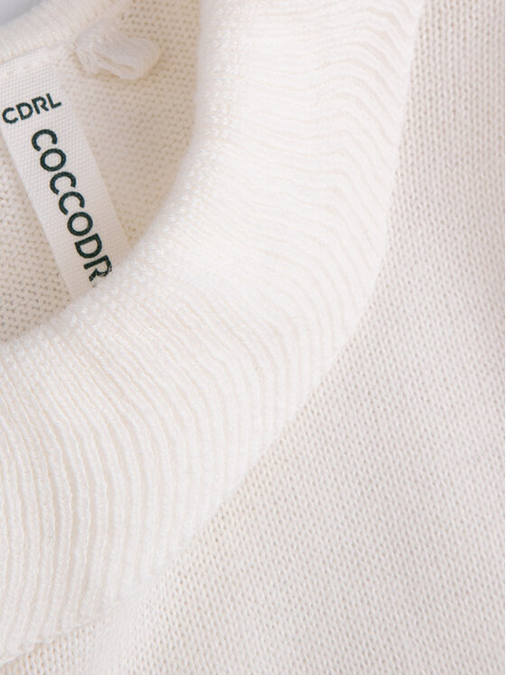 Coccodrillo Coccodrillo Rochie tricotată ZC4129402EBG Écru Regular Fit