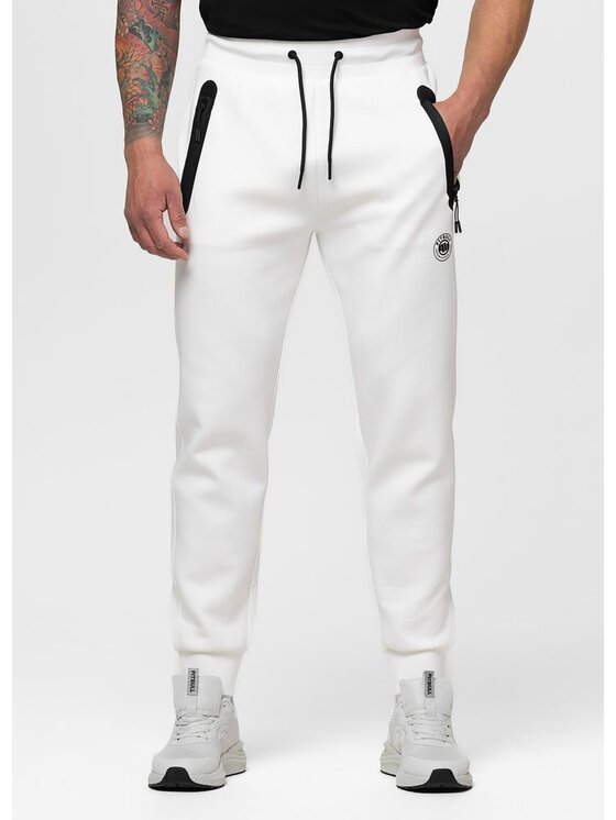 PITBULL PITBULL Spodnie dresowe DOGWOOD Biały Regular Fit