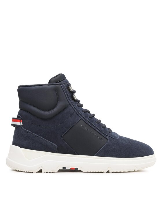 Sneakers Tommy Hilfiger Core Mix Suede Hybrid Boot FM0FM04596 Bleumarin