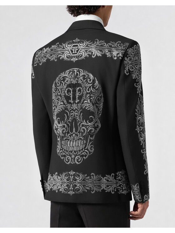 PHILIPP PLEIN PHILIPP PLEIN Marynarka 31277 Czarny Regular Fit