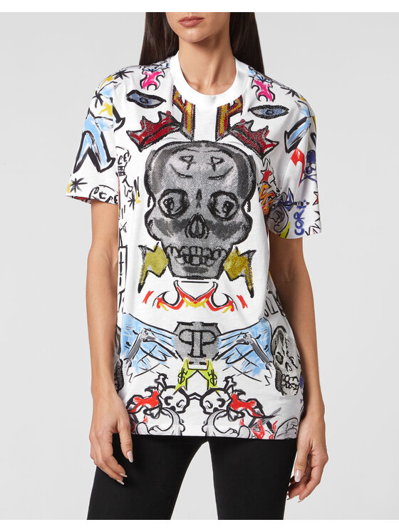 PHILIPP PLEIN PHILIPP PLEIN T-Shirt 13669 Barevná Regular Fit