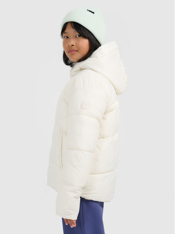 4F 4F Kurtka puchowa OUTERWEAR Biały Oversize