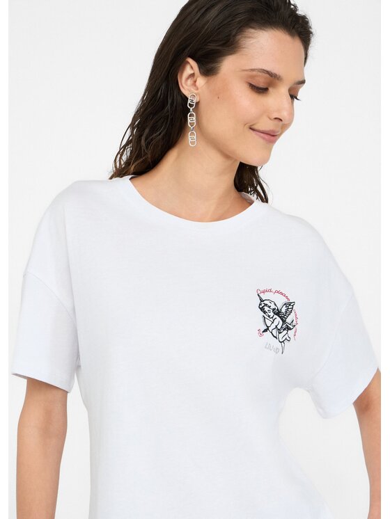 Liu Jo Liu Jo T-shirt MF5416JS923S9747 Bianco Regular Fit