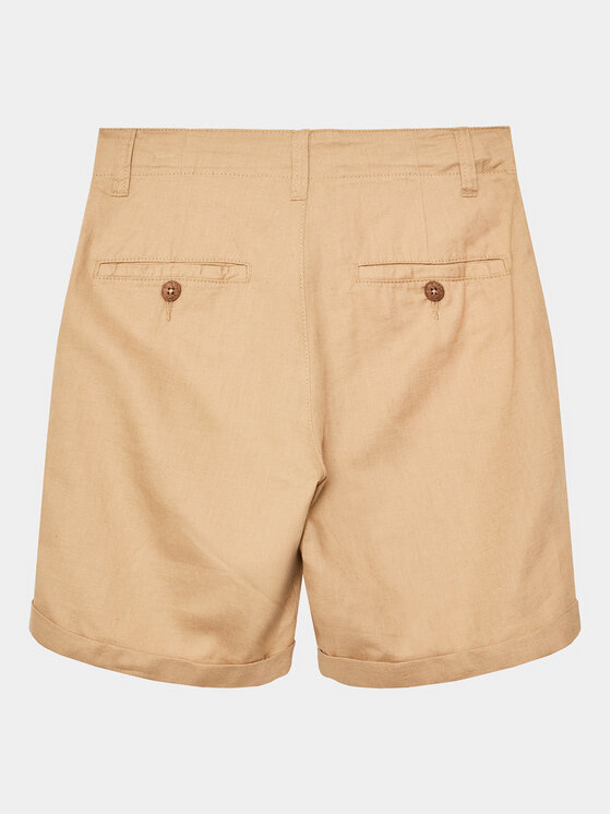 United Colors Of Benetton United Colors Of Benetton Шорти от плат 4BE7C901E Бежов Regular Fit