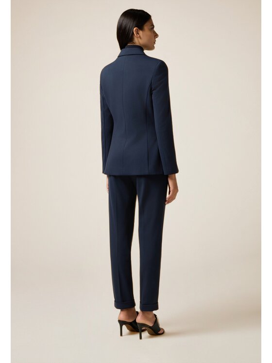 Oltre Oltre Giacca di transizione Q795R104587N034 Blu Regular Fit