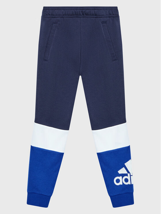 adidas Sporta bikses Colourblock HN8557 Tumši zils Regular Fit