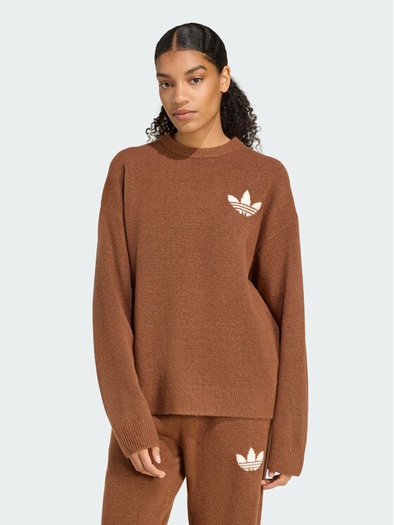 adidas adidas Bluza 156495 Brązowy Loose Fit