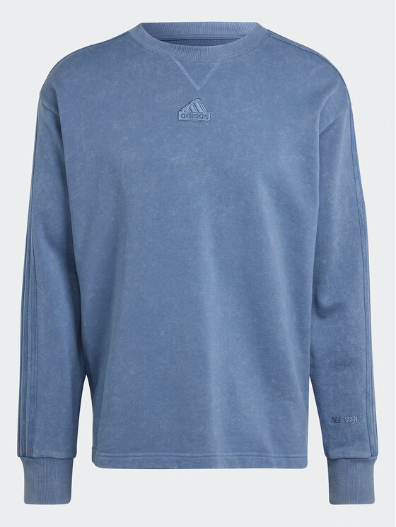 adidas Sweatshirt ALL SZN 3 Stripes IR5256 Blau Regular Fit Modivo