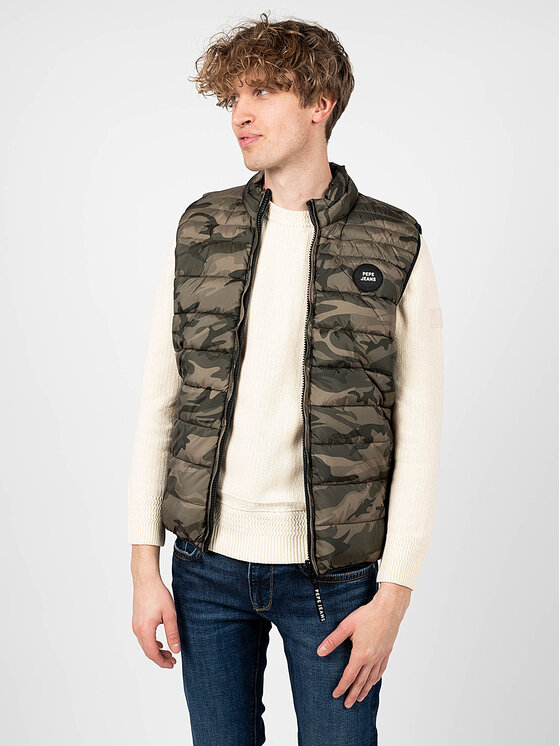 Pepe Jeans Pepe Jeans Kamizelka PL402589 | Jack Khaki Regular Fit