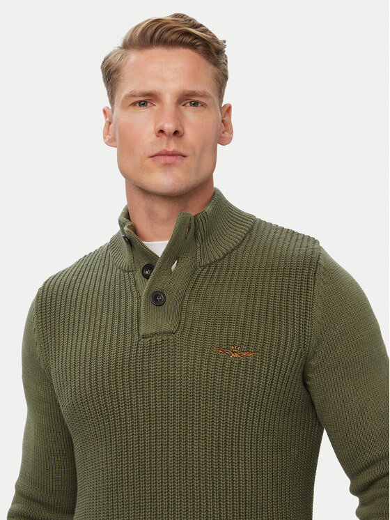 Aeronautica Militare Aeronautica Militare Пуловер 262MA1572UL00409 Каки Regular Fit