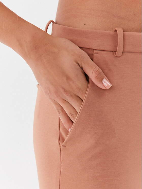 PINKO Pinko Hlače iz tkanine Bello 100155 A15M Rjava Slim Fit