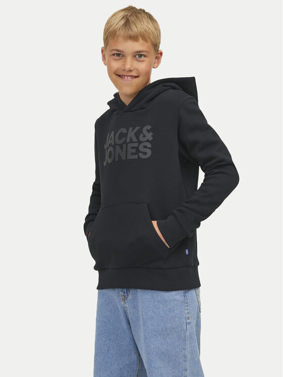 Jack&Jones Junior Bluză Corp Logo 12152841 Negru Regular Fit