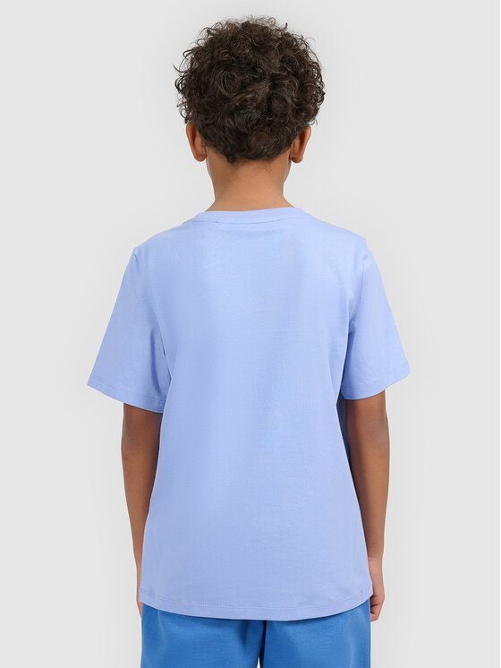 4F 4F T-Shirt BASIC+ Niebieski Regular Fit