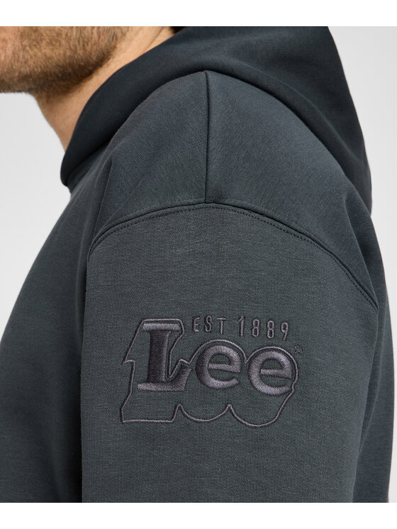 Lee Lee Bluza 112355528 Szary Loose Fit