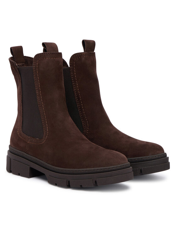 Tamaris Tamaris Kotníková obuv s elastickým prvkem 1-25901-41 Hnědá
