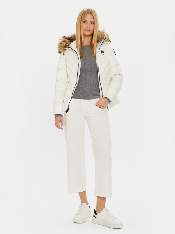 Blauer Blauer Pernata jakna 24WBLDC03051 006047 Bijela Regular Fit