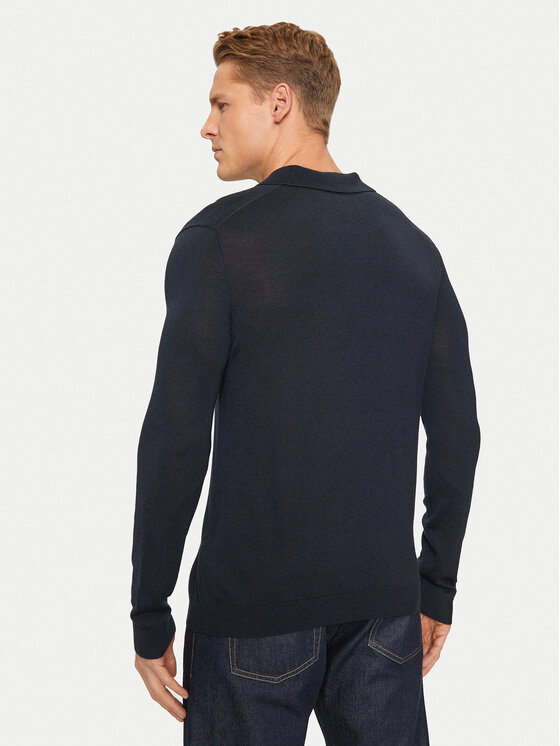 Sisley Sisley Džemper 11BAS300J Tamnoplava Regular Fit