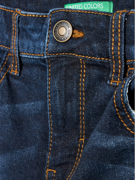 United Colors Of Benetton United Colors Of Benetton Jeans hlače 4M81CE015 Mornarsko modra Flare Fit