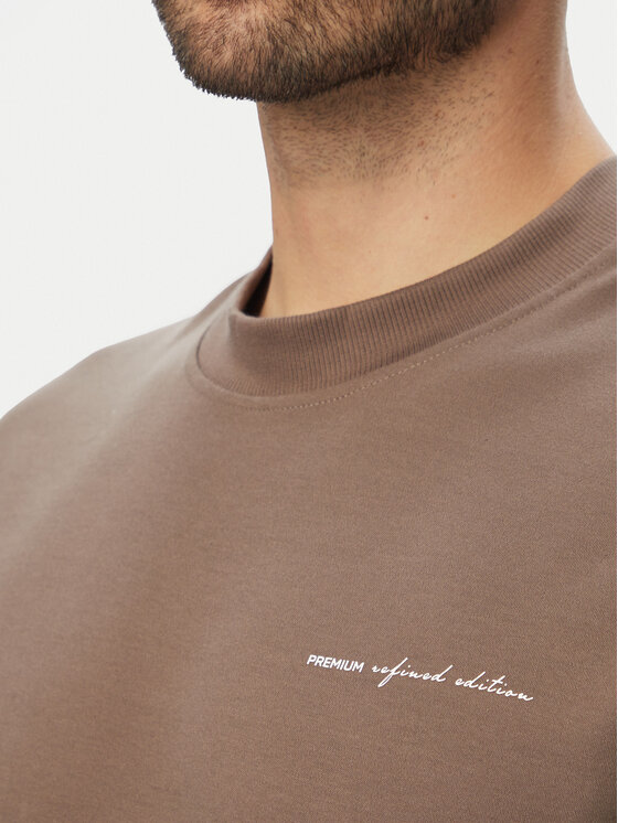 Jack & Jones Jack & Jones Tričko Blaowen Ss 12292397 Hnedá Regular Fit