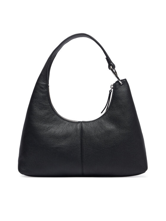 Calvin Klein Calvin Klein Borsetta Slouchy Leather Shoulder Bag LV04F3657G Nero