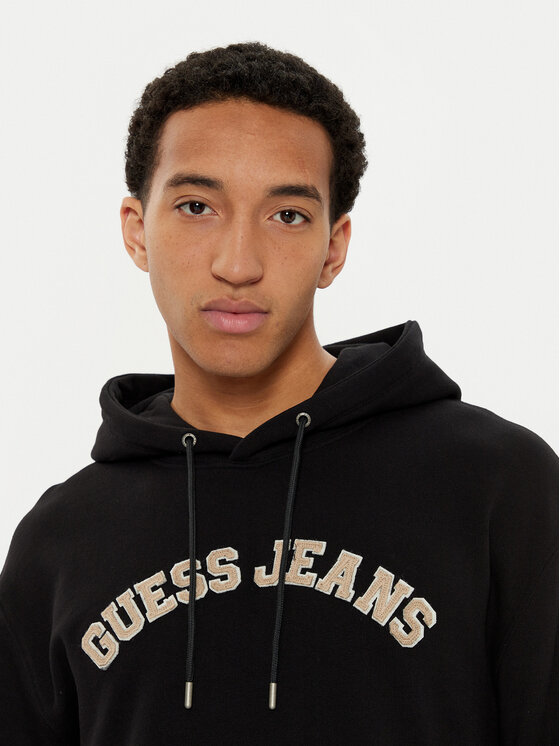 Guess Jeans Guess Jeans Majica dugih rukava M5RQ44 KCPR1 Crna Regular Fit