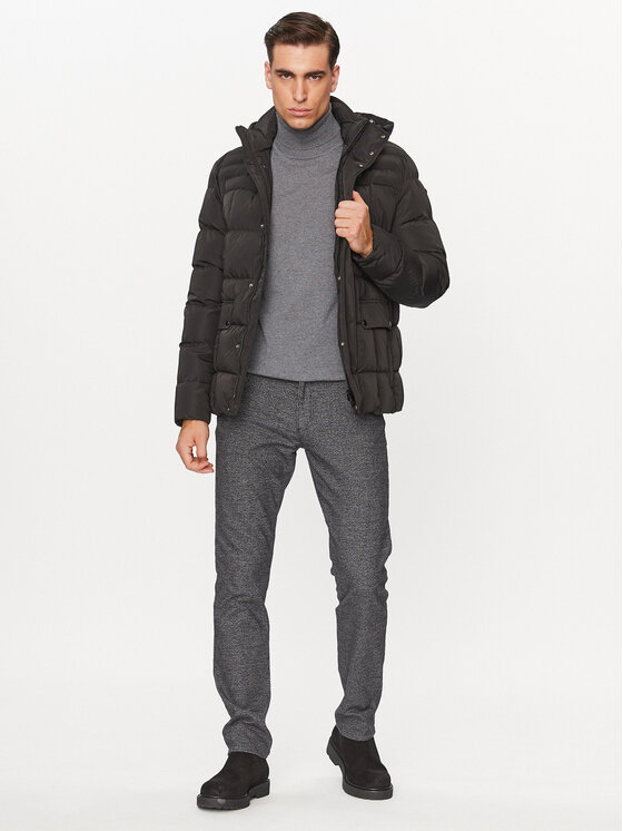 Geox Geox Zimní bunda Hilstone M3628C T2941F 9000 Černá Regular Fit