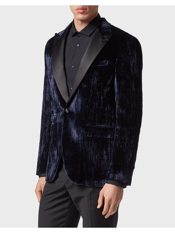 PHILIPP PLEIN PHILIPP PLEIN Sako 2105 Modrá Regular Fit
