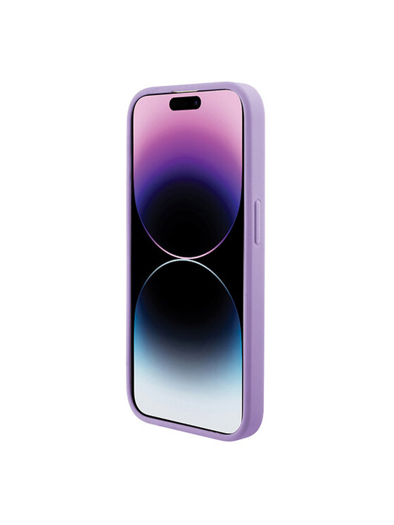 Guess Guess Etui na telefon iPhone 15 Fioletowy