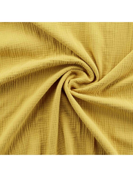 MIAhome MIAhome Komplet pościeli muślinowej MUSSOLA 240x220 cm żółty Żółty
