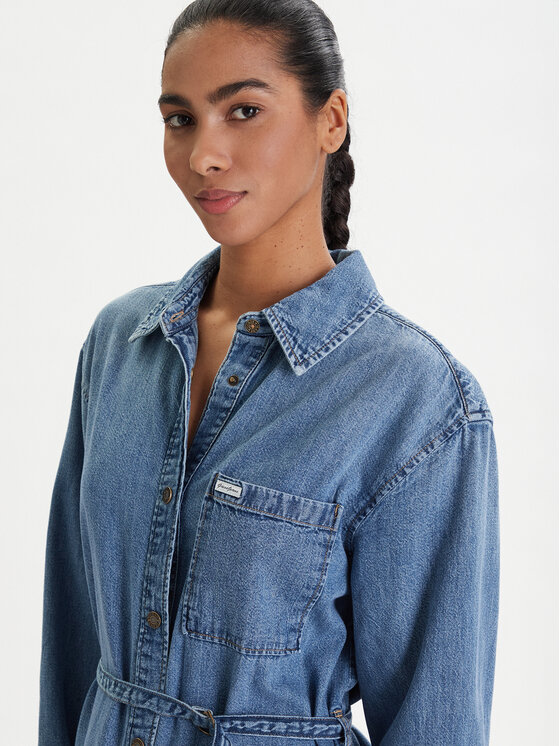 Guess Jeans Guess Jeans Farmer ruha W6RK26 D5M81 Kék Regular Fit