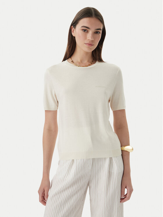 Patrizia Pepe Patrizia Pepe Тишърт 2M4542/J419-W417 Кремав Regular Fit