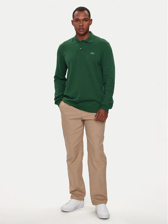 Lacoste Lacoste Polo marškinėliai L1312 Žalia Classic Fit