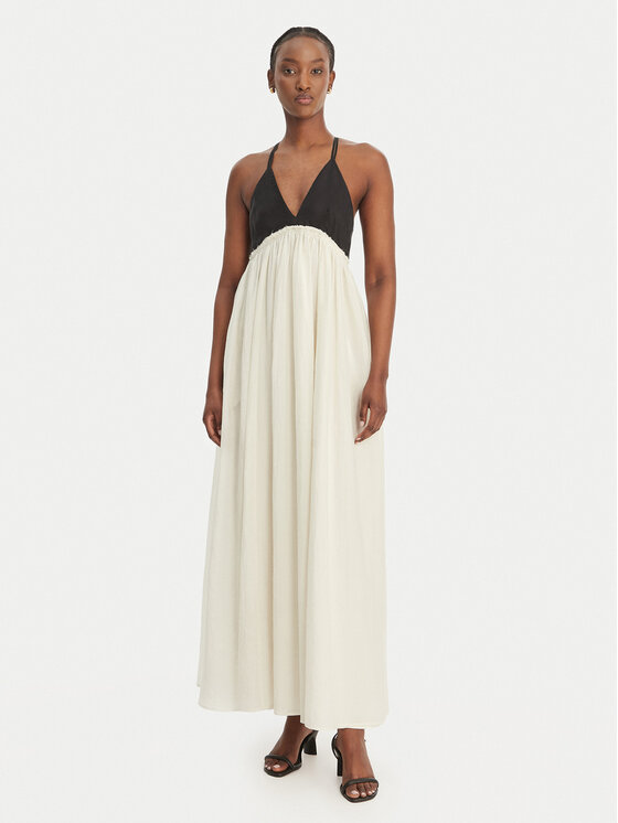 Eleh Eleh Rochie de vară SS260018 Alb Regular Fit