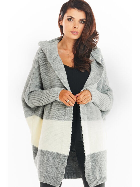 Awama Awama Maglione A392 Grigio Basic Fit