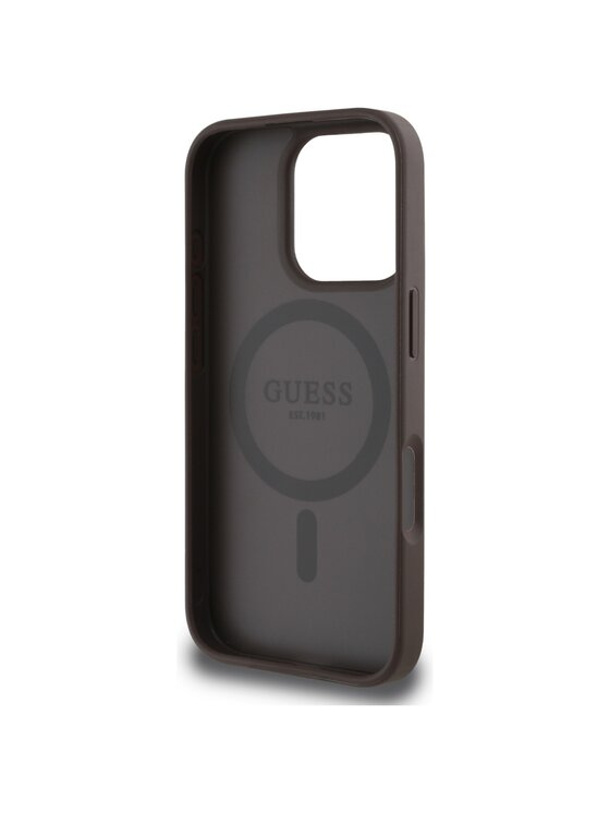Guess Guess Etui na telefon Apple iPhone 16 Pro Brązowy