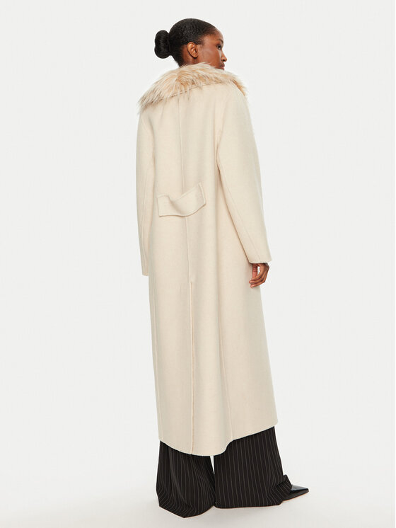 Luisa Spagnoli Luisa Spagnoli Вовняне пальто Supplica 541206 Бежевий Regular Fit