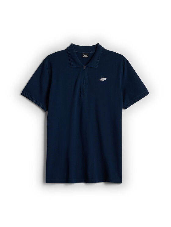 4F 4F Polo COMMERCIAL Granatowy Regular Fit