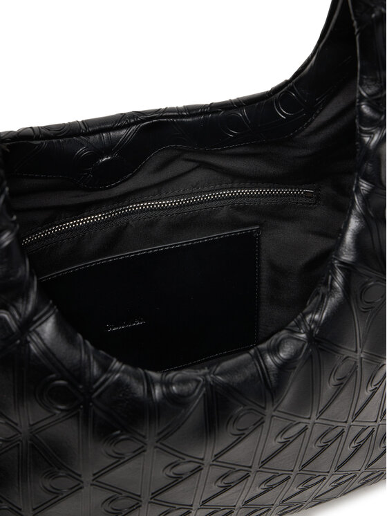 Calvin Klein Calvin Klein Handtasche Emblem Aop Puffer Lg Shoulder Ba LV04F3199G Schwarz